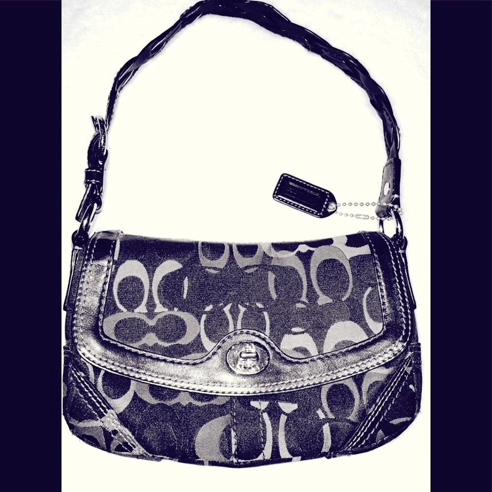Vintage Coach braided shoulder purse